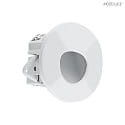 Molto Luce wall recessed luminaire WALL 68R SINA round IP20, white dimmable