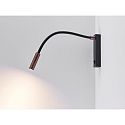 Molto Luce LED Wandaufbauleuchte AROK W Lesespot, 7W, 2700/3000K, schwarz/kaffee