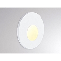 wall recessed luminaire WALL 68R round IP44, white dimmable
