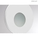 Molto Luce Lampada da incasso a parete WALL 68R rotondo IP44, bianco dimmerabile
