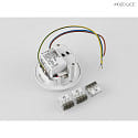 Molto Luce Lampada da incasso a parete WALL 68R rotondo IP44, bianco dimmerabile