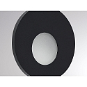 Molto Luce wall recessed luminaire WALL 68R round IP44, black dimmable