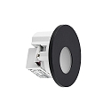 Molto Luce wall recessed luminaire WALL 68R round IP44, black dimmable