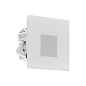 Molto Luce wall recessed luminaire WALL 68R GLASS square IP44, white dimmable