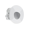 Molto Luce wall recessed luminaire WALL 68R SINA round IP44, white dimmable