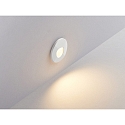 Molto Luce wall recessed luminaire WALL 68R SINA round IP44, white dimmable