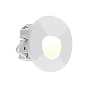Molto Luce wall recessed luminaire WALL 68R SINA round IP44, white dimmable