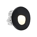 Molto Luce Luminaire d'encastrement mural  WALL 68R SINA rond IP44, noir gradable