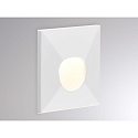 wall recessed luminaire WALL 68R SINA square IP44, white dimmable