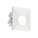 Molto Luce Lampada da incasso a parete WALL 68R SINA angolare IP44, bianco dimmerabile