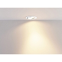 Molto Luce LED Einbaustrahler AGON FLAT RD, rund, 55�, 5W, 2700K, wei�
