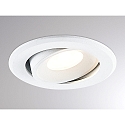 Molto Luce LED Einbaustrahler AGON FLAT RD, rund, 55�, 5W, 2700K, wei�