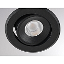 Molto Luce LED Einbaustrahler AGON FLAT RD, rund, 55�, 5W, 2700K, schwarz