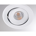 Molto Luce LED Einbaustrahler AGON FLAT RD, rund, 55�, 5W, 3000K, wei�