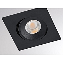 Molto Luce LED Einbaustrahler AGON FLAT SQ, eckig, 55�, 5W, 2700K, schwarz