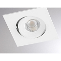 Molto Luce LED Einbaustrahler AGON FLAT SQ, eckig, 55�, 5W, 3000K, wei�