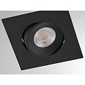 Molto Luce LED Einbaustrahler AGON SQ, eckig, 36�, 5/9W, 3000K, schwarz