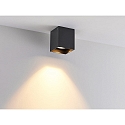Molto Luce LED Deckenaufbauleuchte AEON SMALL SQUARE, eckig, 8W, 2700K, schwarz