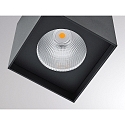 Molto Luce LED Deckenaufbauleuchte AEON BIG SQUARE, eckig, 15W, 2700K, schwarz