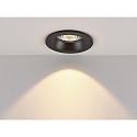 Molto Luce LED Deckeneinbaustrahler CHICCO ROUND, rund, 7W, 2700K, schwarz matt