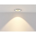 Molto Luce LED Deckeneinbaustrahler CHICCO ROUND, rund, 7W, 3000K, silber matt