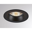 Molto Luce LED Deckeneinbaustrahler CHICCO ROUND, rund, 7W, 3000K, schwarz matt