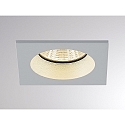 Molto Luce LED Deckeneinbaustrahler CHICCO SQUARE, eckig, 7W, 2700K, silber matt