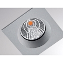 Molto Luce LED Deckeneinbaustrahler CHICCO SQUARE, eckig, 7W, 2700K, silber matt