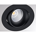 Molto Luce LED Einbaustrahler KALIO ROUND R, rund, 24�, 9W, 3000K, schwarz