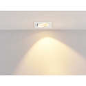 Molto Luce LED Einbaustrahler KALIO SQUARE R, eckig, 38�, 9W, 3000K, wei�