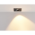 Molto Luce LED Einbaustrahler KALIO SQUARE R, eckig, 38�, 9W, 3000K, schwarz