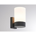 Molto Luce Outdoor Wandleuchte WILLIAM W, E27, anthrazit / Glas wei�