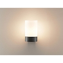 Molto Luce Outdoor Wandleuchte WILLIAM W, E27, anthrazit / Glas wei�