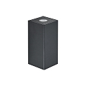 wall luminaire CORBA SQ W square IP65, anthracite dimmable