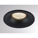 Molto Luce LED Einbaustrahler IVY ROUND, rund, 20�, 7W, 3000K, schwarz matt