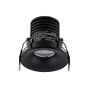 Molto Luce LED Einbaustrahler IVY ROUND, rund, 40�, 7W, 3000K, schwarz matt