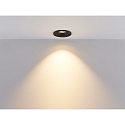Molto Luce LED Einbaustrahler IVY ROUND, rund, 40�, 7W, 3000K, schwarz matt