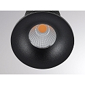 Molto Luce LED Einbaustrahler IVY ROUND, rund, 40�, 7W, 3000K, schwarz matt