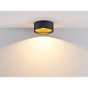 Molto Luce LED Deckenleuchte CARMI, 13W, 3000K, schwarz/gold