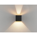 Molto Luce LED Outdoor Wandleuchte NEXT, 7,5W, 3000K, schwarz / gold matt