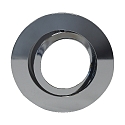 Recessed ring DECOCLIC, round, IP20, opening  6.8cm, 230V / 12V, swiveling, incl. GU10- and GU5.3 socket, glossy chrome