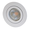 ceiling recessed luminaire DECOCLIC 68MM / GU10 + GU5.3 round, rigid GU10 IP44, white dimmable