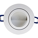 Megatron ceiling recessed luminaire DECOCLIC 68MM / GU10 + GU5.3 round, rigid GU10 IP44, white dimmable