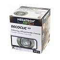 Recessed ring set DECOCLIC, round, opening  6.8cm, incl. socket + MM26622, brushed iron