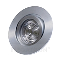 Recessed ring set DECOCLIC DUALBEAM + U-DIM, round, opening  6.8cm, incl. socket + MM26712, silver
