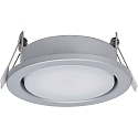 Luce da incasso MEGATRON PLANEX GX53 IP20, Argento, laccato
