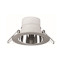 Recessed LED downlight SIENA Dim DL, IP23, round,  11cm, 230V AC, 13W 2800K 900lm 60, silver, dimmable, fixed