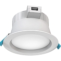 recessed luminaire FILA DF Ø 19CM CCT Switch, switchable, multipower, with diffuser IP54, white  13,5 / 18