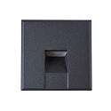 wall recessed luminaire STAIR 68 SCCT square IP40, black matt dimmable