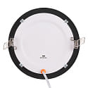 nobil ceiling recessed luminaire PANEL FLAT 145 R SCCT DIM C round, CCT Switch, dimmable IP44, black dimmable